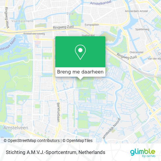 Stichting A.M.V.J.-Sportcentrum kaart