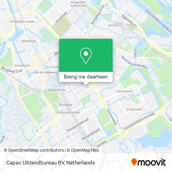 Capac Uitzendbureau BV kaart