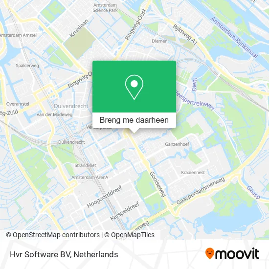 Hvr Software BV kaart