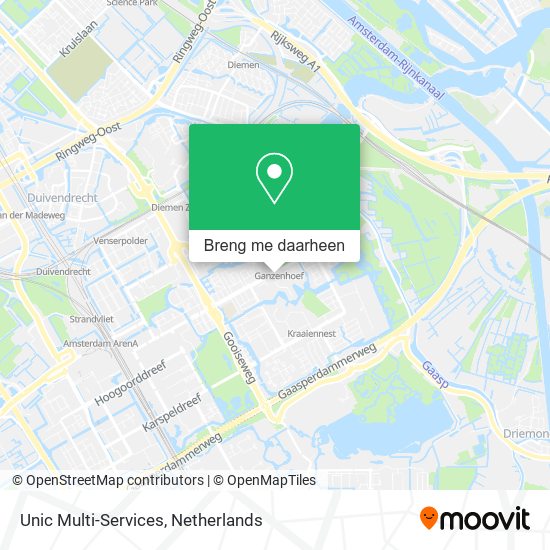 Unic Multi-Services kaart