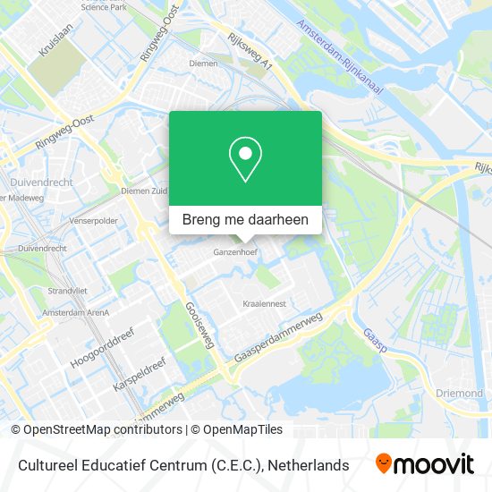 Cultureel Educatief Centrum (C.E.C.) kaart