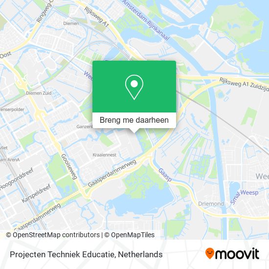 Projecten Techniek Educatie kaart