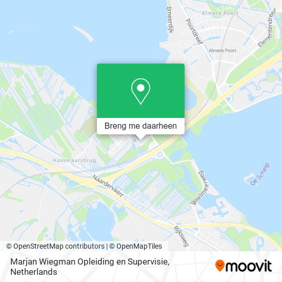 Marjan Wiegman Opleiding en Supervisie kaart