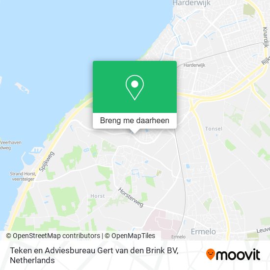 Teken en Adviesbureau Gert van den Brink BV kaart