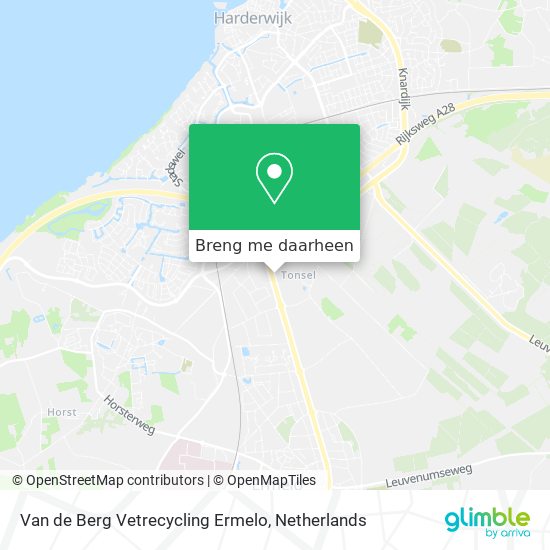 Van de Berg Vetrecycling Ermelo kaart