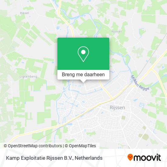 Kamp Exploitatie Rijssen B.V. kaart