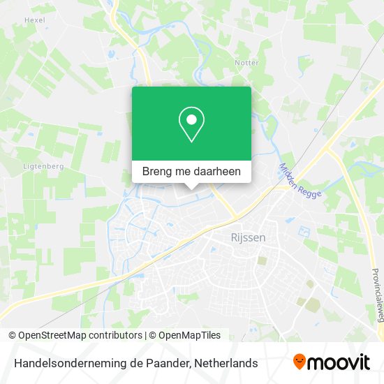 Handelsonderneming de Paander kaart