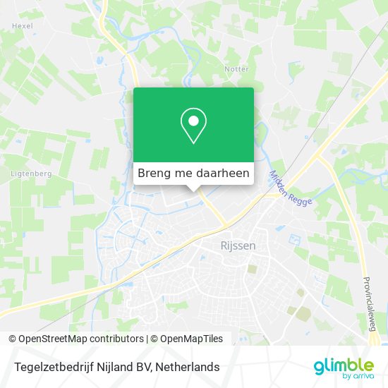 Tegelzetbedrijf Nijland BV kaart