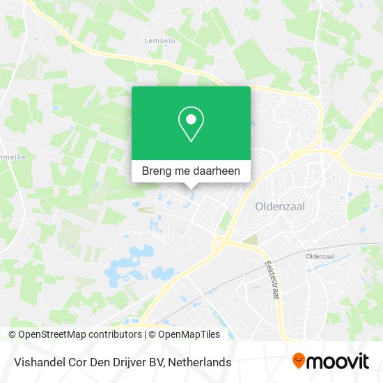 Vishandel Cor Den Drijver BV kaart