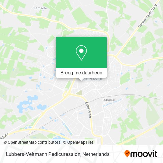 Lubbers-Veltmann Pedicuresalon kaart