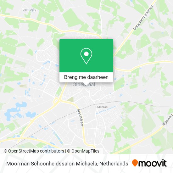 Moorman Schoonheidssalon Michaela kaart