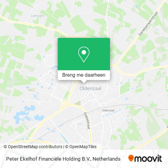 Peter Ekelhof Financiële Holding B.V. kaart