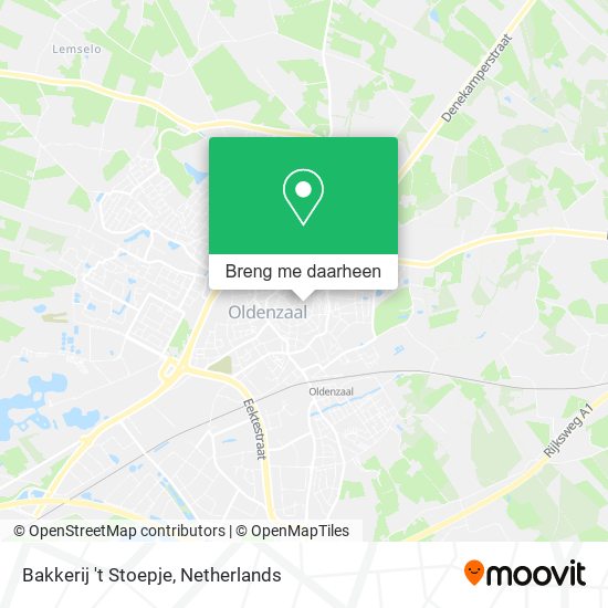 Bakkerij 't Stoepje kaart