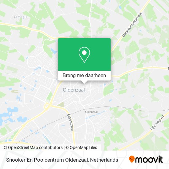 Snooker En Poolcentrum Oldenzaal kaart