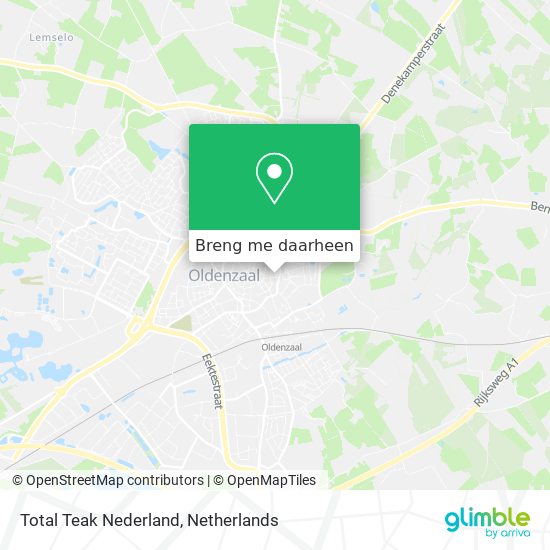 Total Teak Nederland kaart
