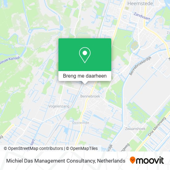 Michiel Das Management Consultancy kaart