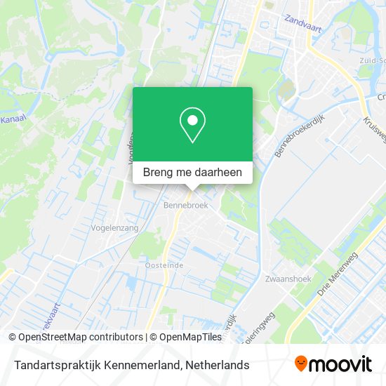 Tandartspraktijk Kennemerland kaart