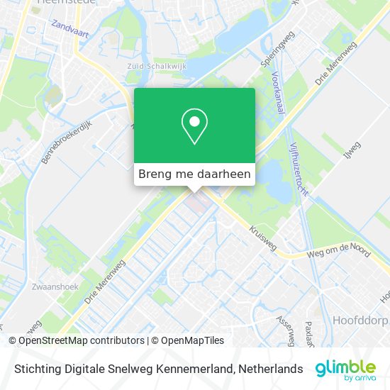 Stichting Digitale Snelweg Kennemerland kaart