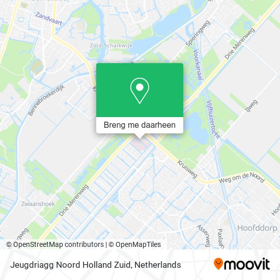 Jeugdriagg Noord Holland Zuid kaart