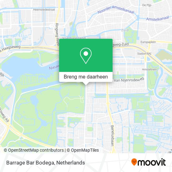 Barrage Bar Bodega kaart