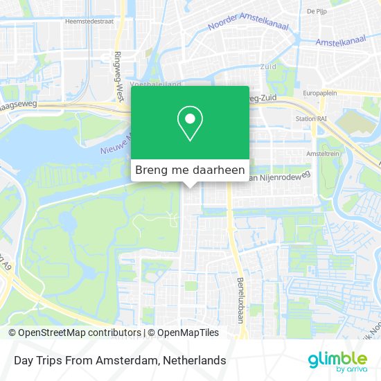 Day Trips From Amsterdam kaart