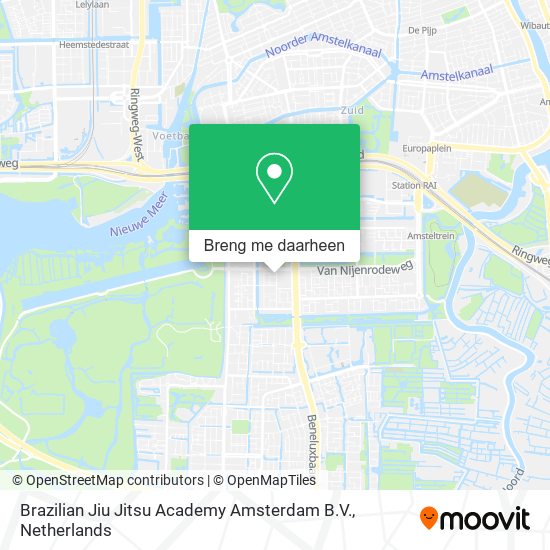 Brazilian Jiu Jitsu Academy Amsterdam B.V. kaart