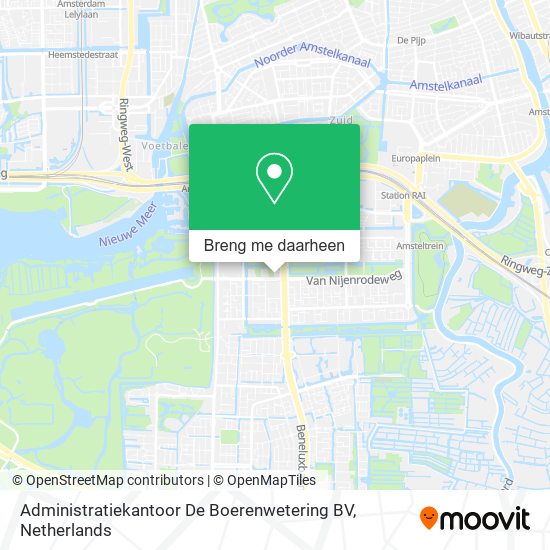 Administratiekantoor De Boerenwetering BV kaart