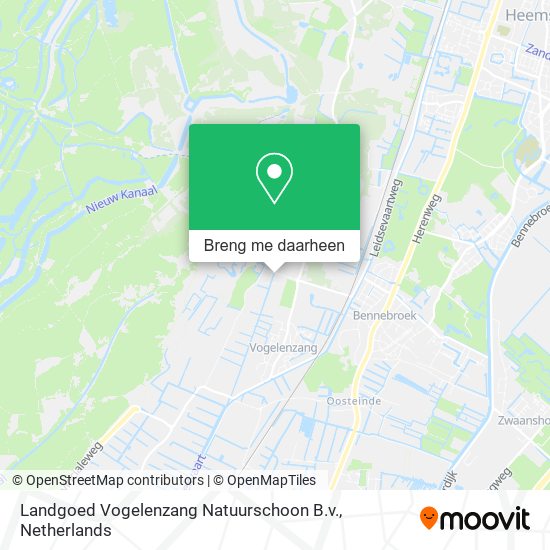Landgoed Vogelenzang Natuurschoon B.v. kaart