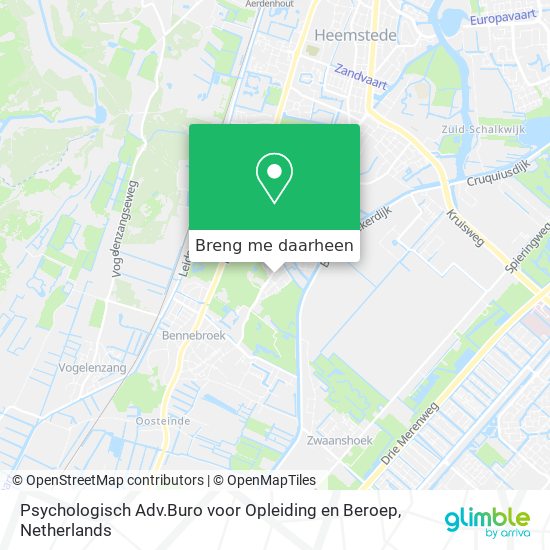 Psychologisch Adv.Buro voor Opleiding en Beroep kaart