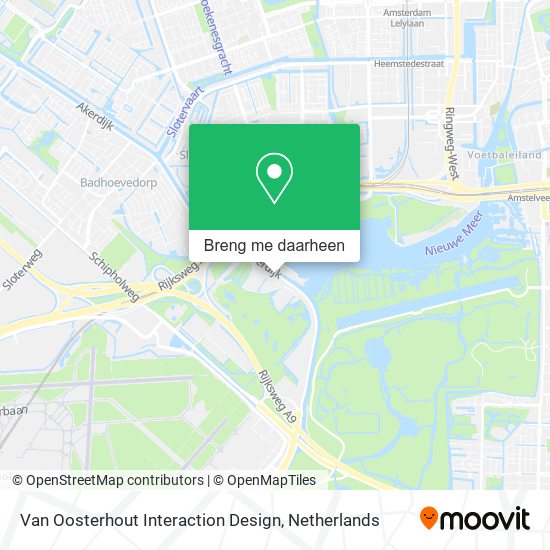 Van Oosterhout Interaction Design kaart