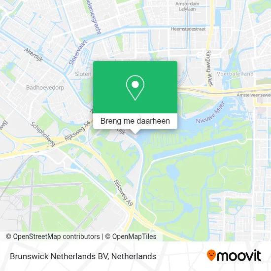 Brunswick Netherlands BV kaart