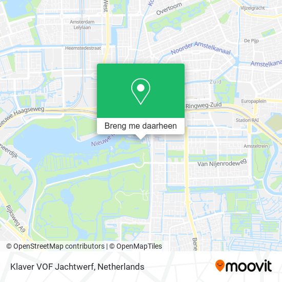 Klaver VOF Jachtwerf kaart