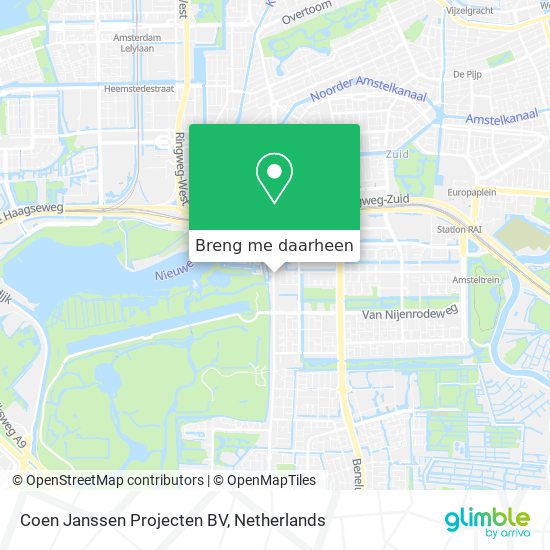 Coen Janssen Projecten BV kaart