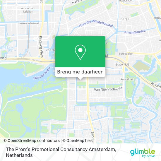 The Prom's Promotional Consultancy Amsterdam kaart