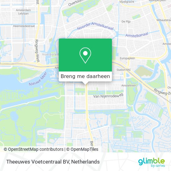 Theeuwes Voetcentraal BV kaart
