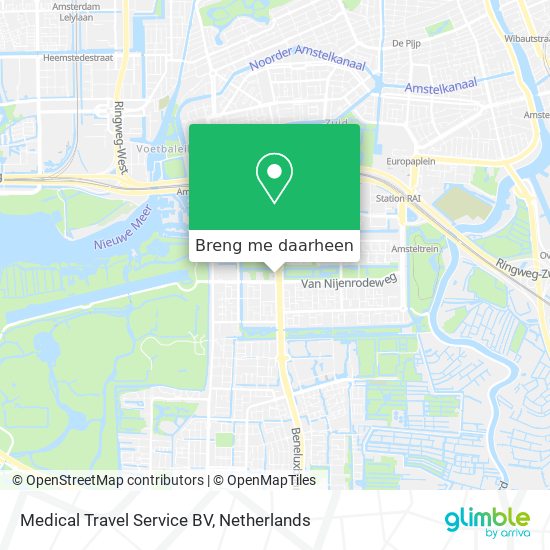 Medical Travel Service BV kaart