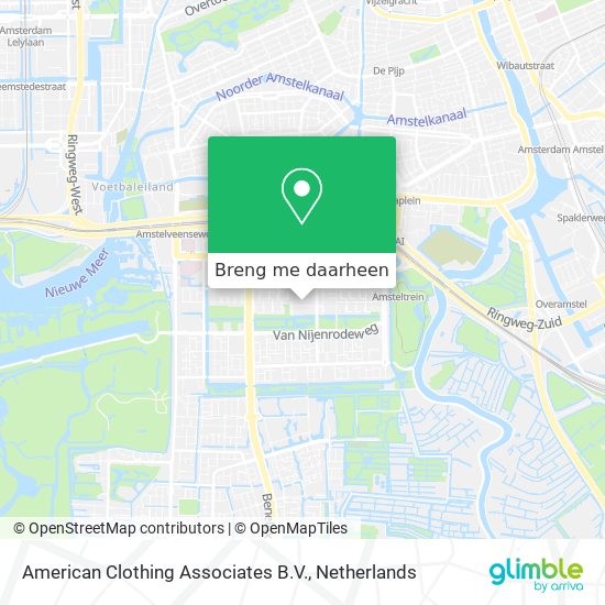 American Clothing Associates B.V. kaart