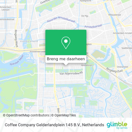 Coffee Company Gelderlandplein 145 B.V. kaart
