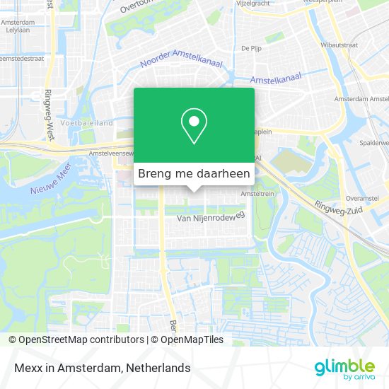 Mexx in Amsterdam kaart