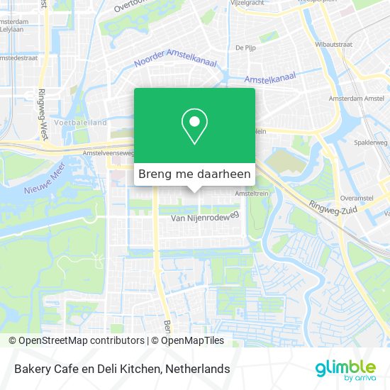 Bakery Cafe en Deli Kitchen kaart