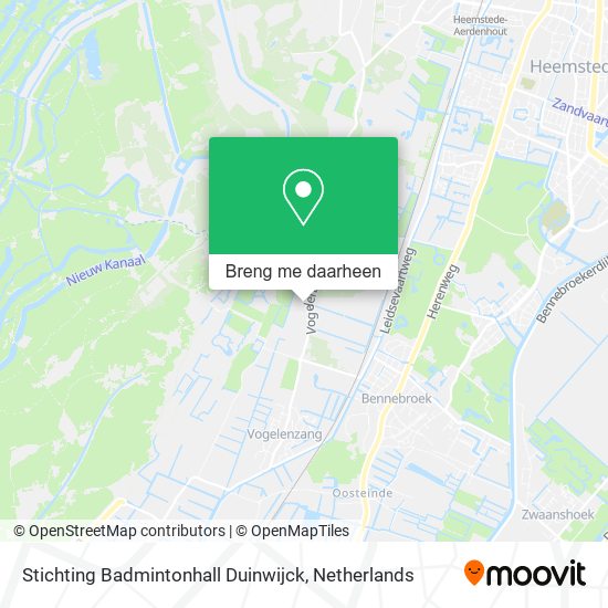 Stichting Badmintonhall Duinwijck kaart
