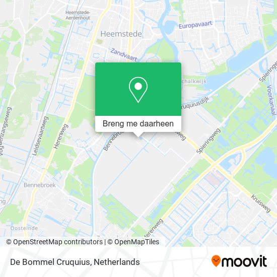 De Bommel Cruquius kaart