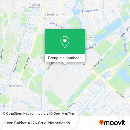 Leen Bakker 4126 Cruq kaart
