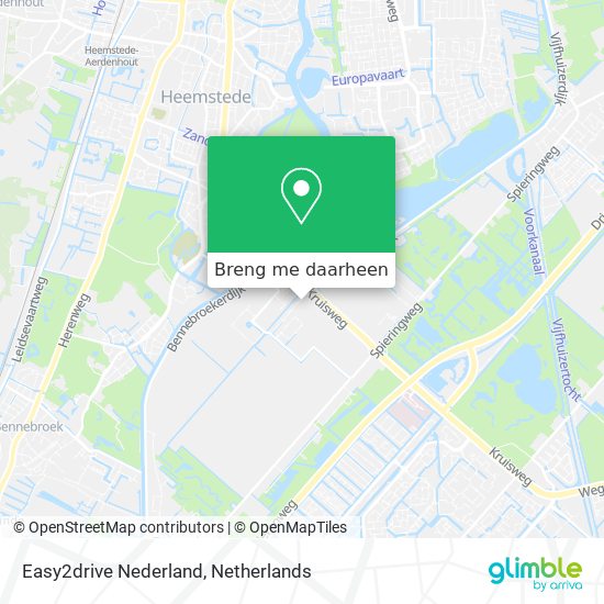 Easy2drive Nederland kaart