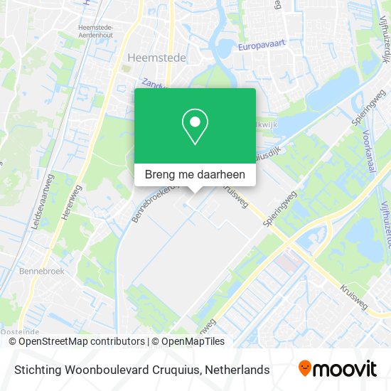 Stichting Woonboulevard Cruquius kaart