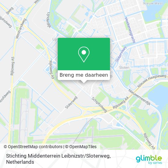 Stichting Middenterrein Leibnizstr / Sloterweg kaart