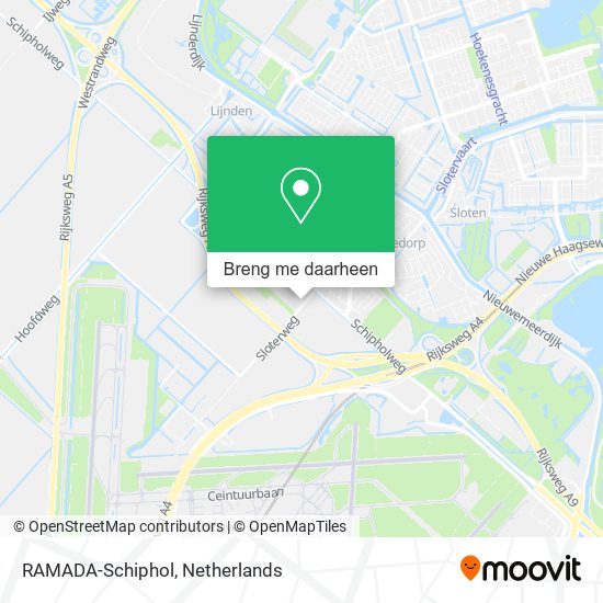 RAMADA-Schiphol kaart