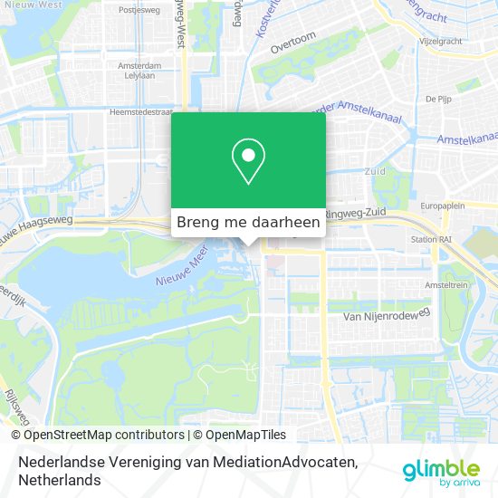 Nederlandse Vereniging van MediationAdvocaten kaart