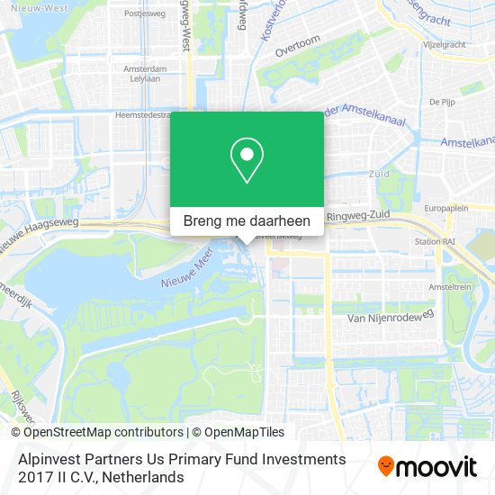 Alpinvest Partners Us Primary Fund Investments 2017 II C.V. kaart