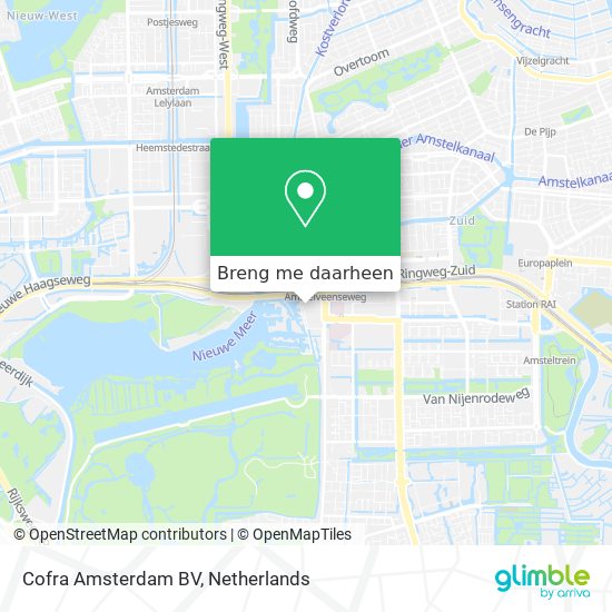 Cofra Amsterdam BV kaart